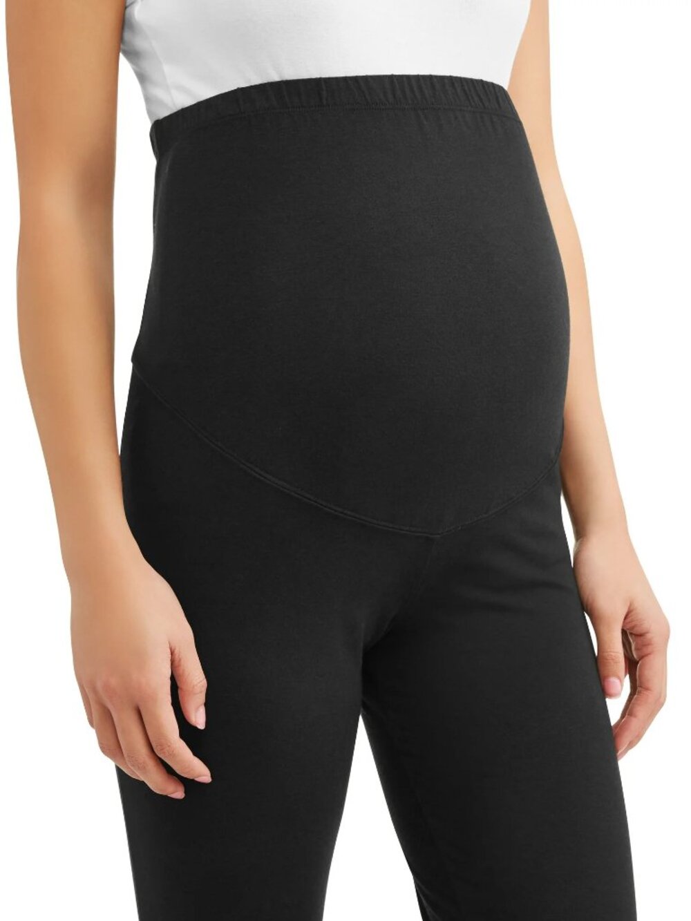 Maternity Leggings for Yoga, Black - Picture 2 of 4